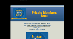 Desktop Screenshot of internetradiocash.com